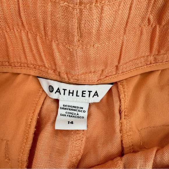 ATHLETA Cabo Linen Short Cactus Peach Size 14 - Picture 3 of 6